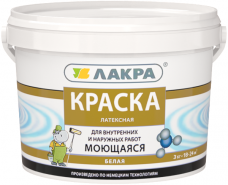 Латексная краска для внутренних и наружных работ.